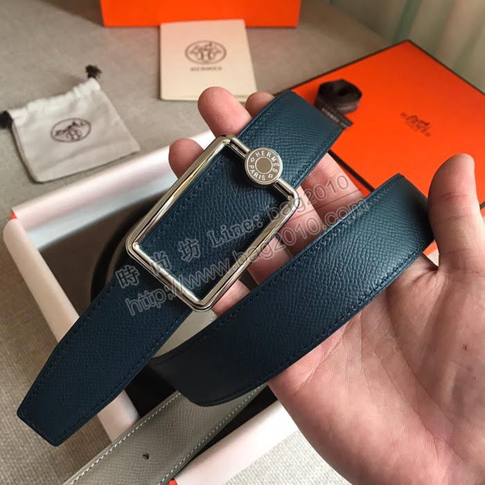 HERMES皮帶 OSCAR BUCKLE 雙面小牛皮 雙面皮帶 愛馬仕男士腰帶  hgh1904